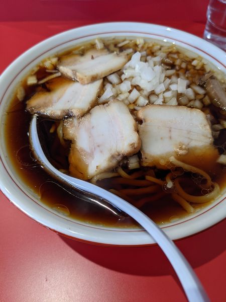 「竹岡式ラーメン（並）＋タマネギ」@竹岡式ラーメン 世良の写真