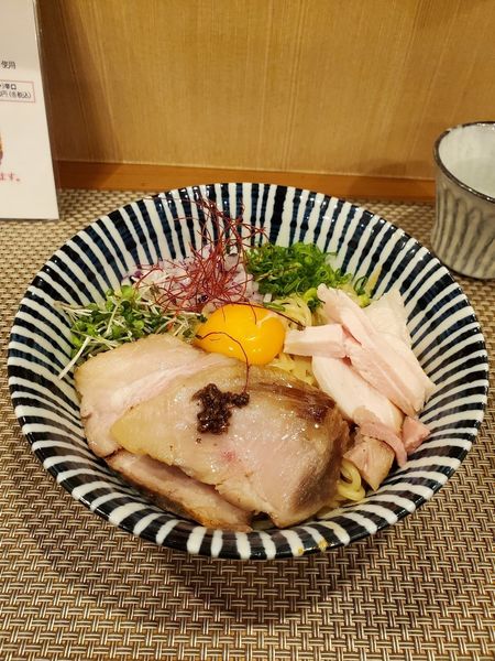 「特製まぜそば ボルチーニオイル」@麺処 一龍庵 池袋本店の写真
