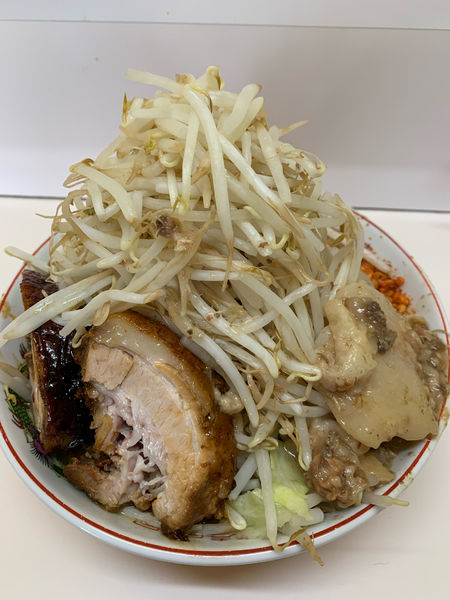 「小ラーメン 野菜ニンニク脂辛いヤツ」@ラーメン豚五里羅Ⅲ 信州旅情編の写真