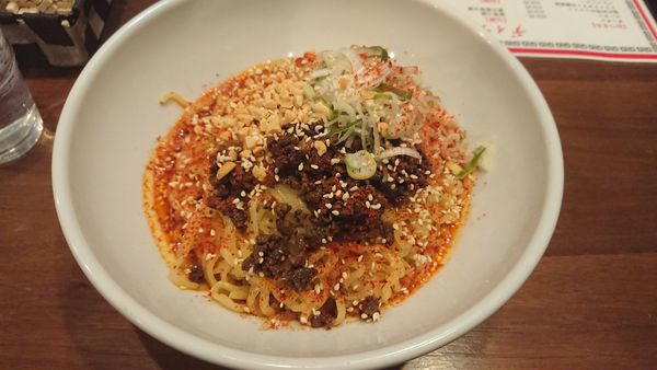 「汁なし担担麺700円+麺ﾀﾞﾌﾞﾙ300円」@中華屋 龍影の写真