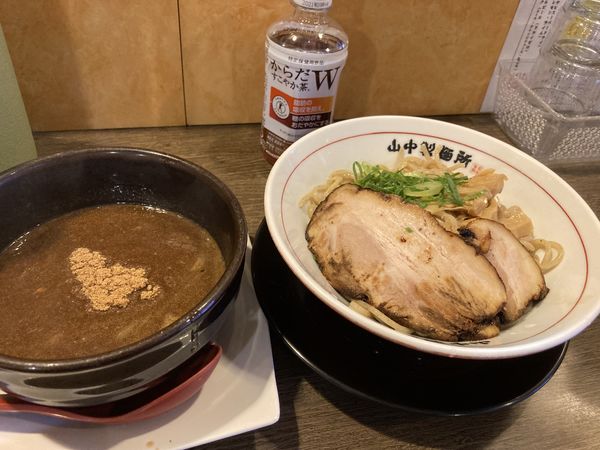 「濃厚魚介鶏つけ麺・大（９００円）」@山なか製麺所 天神橋店の写真