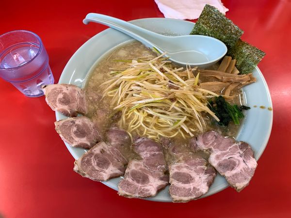 「ネギチャーシュー中盛り」@ラーメンショップ椿 酒々井SP前店の写真