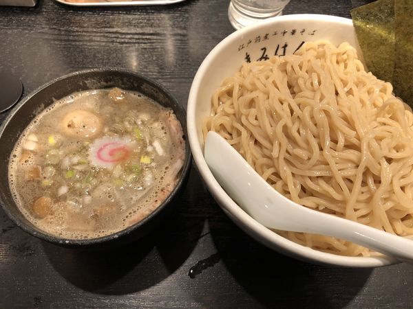 「特製梅香る煮干しつけ麺特盛」@江戸前煮干中華そば きみはん 五反田店の写真