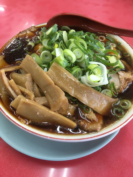 「中華そば肉多め竹入」@新福菜館 本店の写真