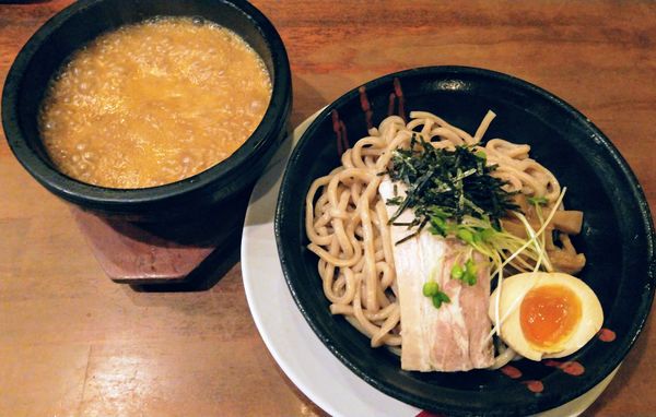 「石焼きカレーつけ麺(小、800円)」@らーめん 雷豚の写真