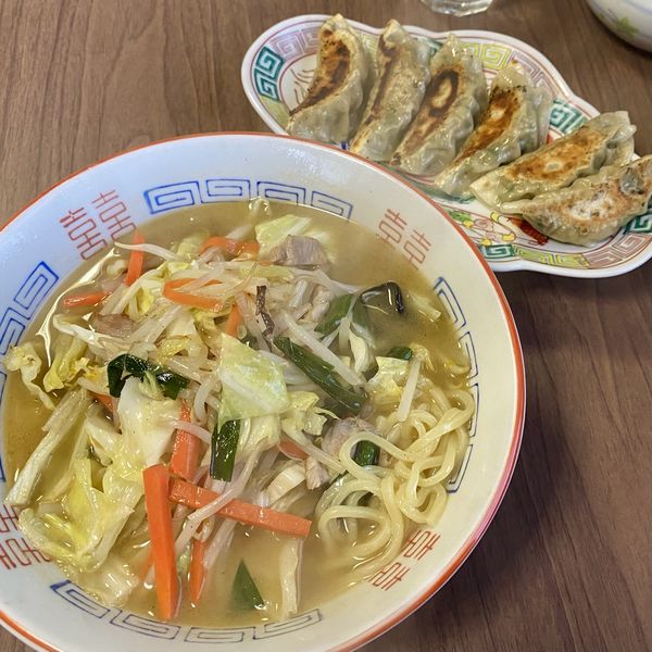 「タンメン+餃子」@喜千の写真