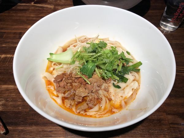 「老干媽面 850円」@西安料理刀削麺 園の写真