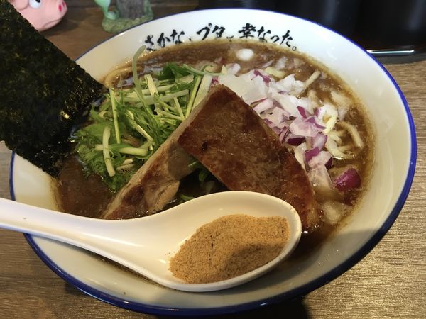 「かつおらーめん」@さかなとブタで幸なった。の写真