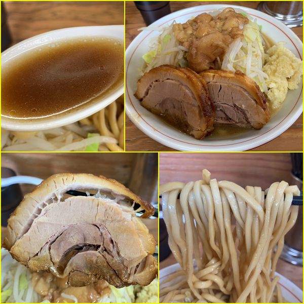 「ラーメン¥790（麺硬め・ニンニク・アブラ）」@ラーメン幸豚の写真