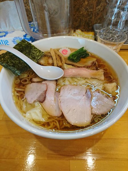 「焼豚ワンタン麺大盛り」@白河手打中華そば 法隆の写真