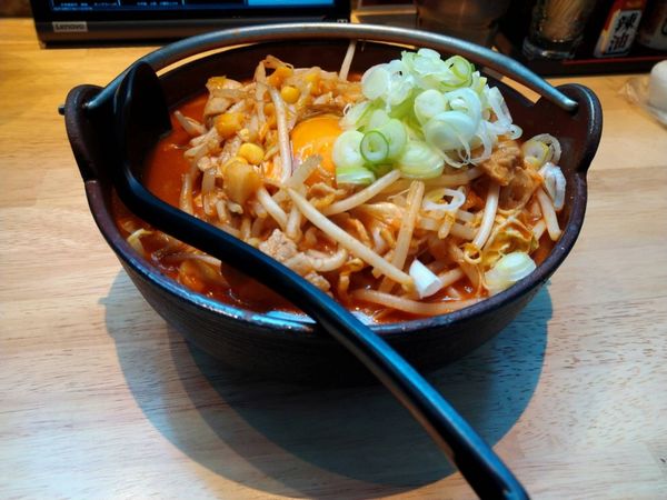 「キムチ納豆ラーメン(950円)」@柳家 総本店の写真