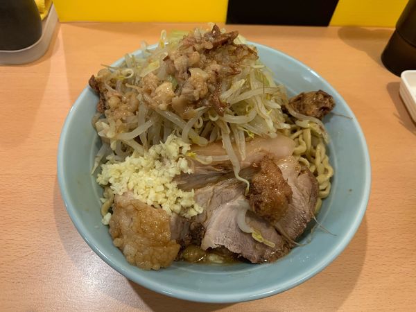 「汁なし(N少YA増)¥900+生卵¥50」@俺の生きる道 つくば店の写真