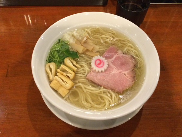 「魚と鳥の中華そば、塩、大盛り」@中華そば 松井の写真