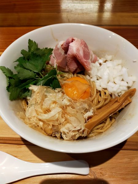 「鶏花まぜそば」@拉麺 ぶらいの写真