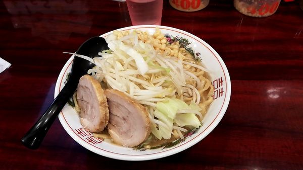 「らーめん、野菜揚げマシ」@郎郎郎 向ヶ丘遊園店の写真