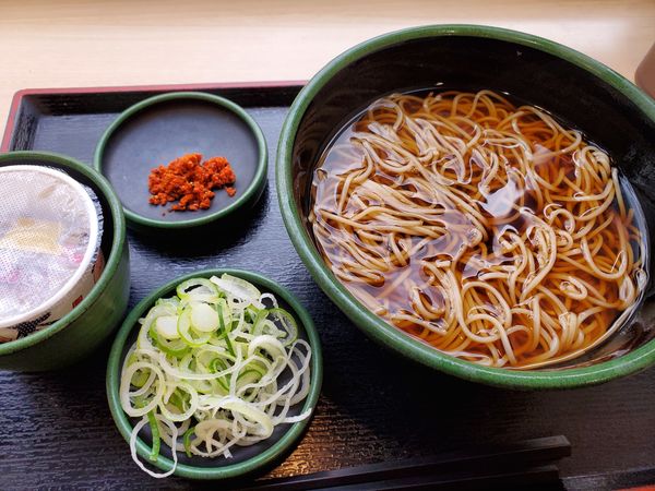「かけ＋納豆」@ゆで太郎 長者町店の写真