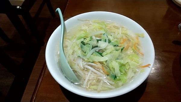 「野菜刀削麺（ミニチャーハンとセットで７００円）」@西安厨房 唐華の写真