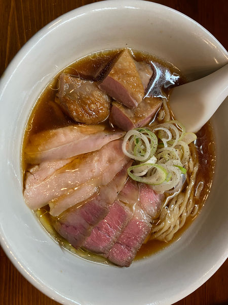 「らーめん　肉トッピング」@らーめん かねかつの写真