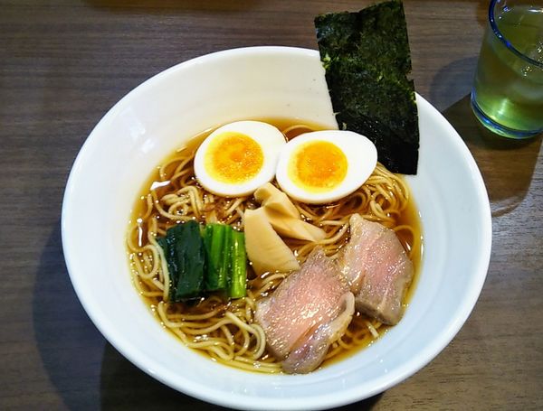 「しょうゆラーメン+ハーフ玉子」@g麺の写真