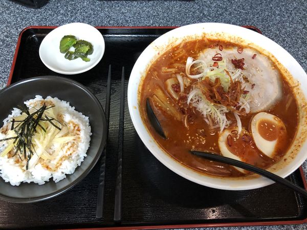 「からのすけ 激辛　ネギ丼」@らーめんふぁくとりー のすけの写真