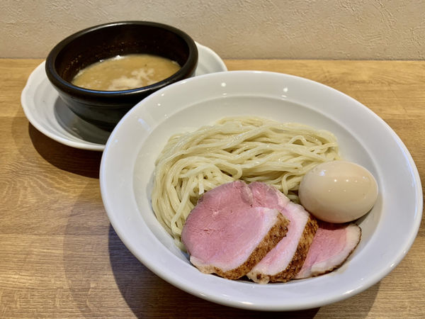 「鴨白湯つけ麺…1300円」@ブーランジェリー ルージュ ロワイヤルの写真