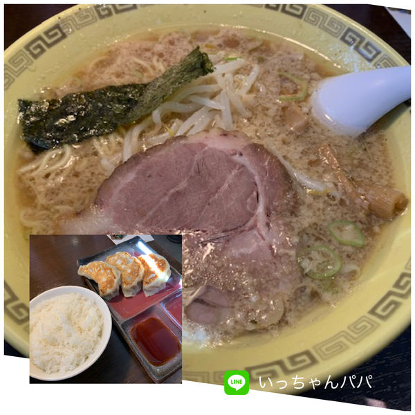 「中華麺（細麺）700円＋ランチAセット250円」@江川亭 東村山店の写真