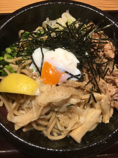 「まぜそば白780円」@麺通 伊武記の写真