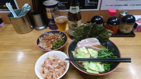 「サラリーマンセット800円」@麺家 紫極の写真