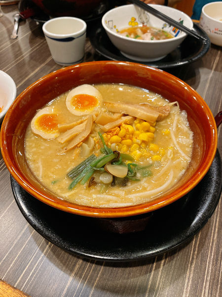 「白味噌ラーメン　煮玉子」@最強味噌らーめん コージの味噌 山口湯田店の写真
