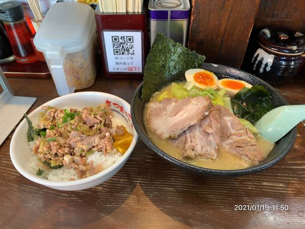 「さつまっ子ラーメン＋ぶためし」@さつまっこ 平和島店の写真