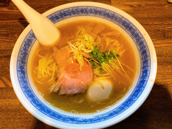 「らーめん:750円、味玉:100円」@燦燦斗の写真