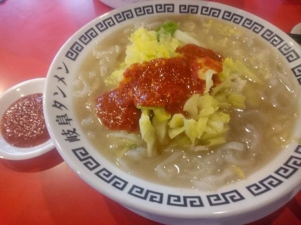 「岐阜タンメン　こんにゃく麺　辛さ５」@岐阜タンメン 各務原店の写真