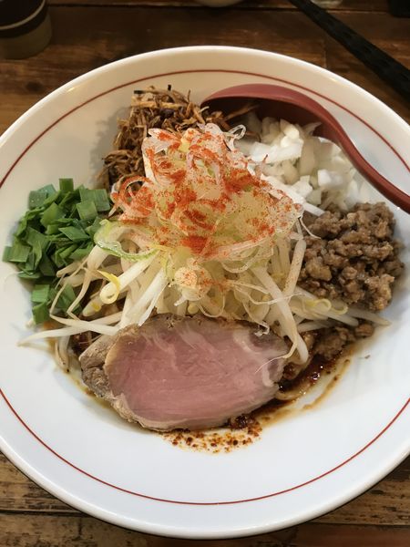 「辛味噌まぜそば ¥800」@東京味噌らーめん 鶉の写真