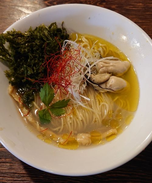 「【限定】柚子香る牡蠣塩そば」@麺屋 真心の写真