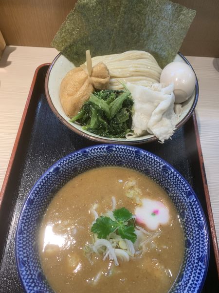 「特製　柚子味噌つけ麺」@らー麺土俵 鶴嶺峰の写真