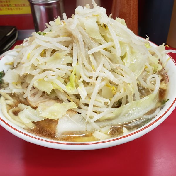 「小豚、麺少なめ、やさい」@ラーメン二郎 湘南藤沢店の写真