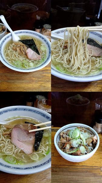 「『塩中華そば+チャーシュー丼(¥650+320)』」@中華そば・つけめん 甲斐の写真