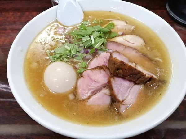 「こく塩(850円)+特製(160円)」@鶏こく中華 すず喜の写真