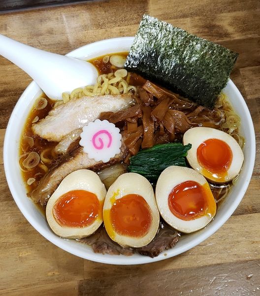 「しょうゆラーメン+味玉W+小ライス」@オランダ軒の写真