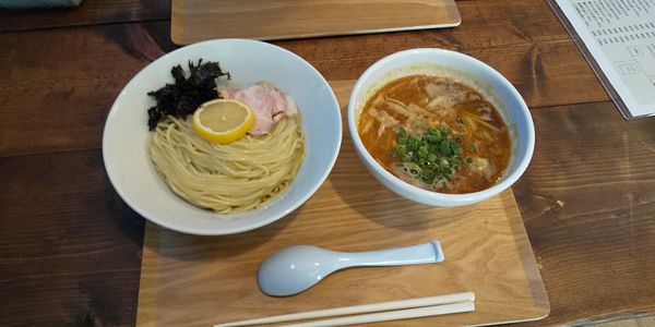 「辛正油つけ麺」@ニチハンメラの写真