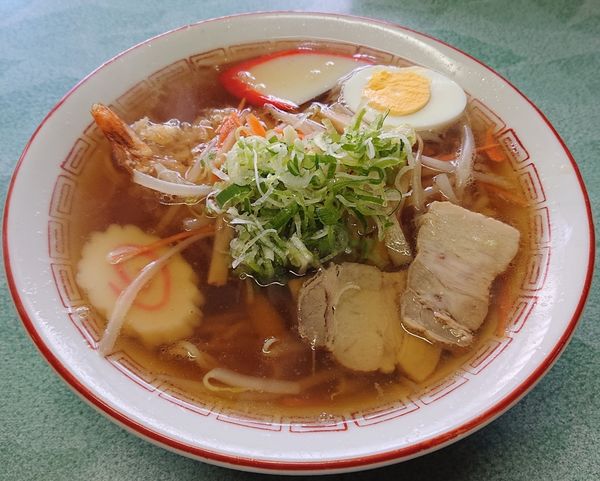 「天ぷらラーメン」@食堂 二葉の写真