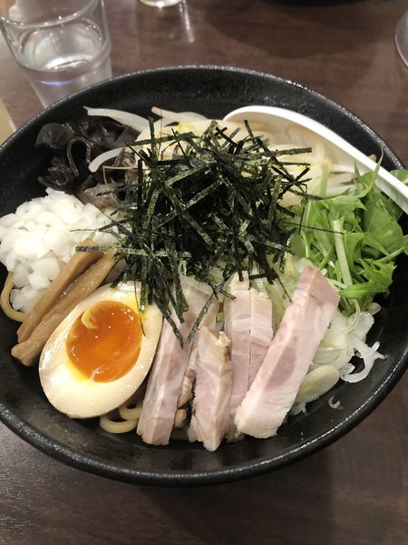 「まぜそば（中盛り300g）」@まる文の写真