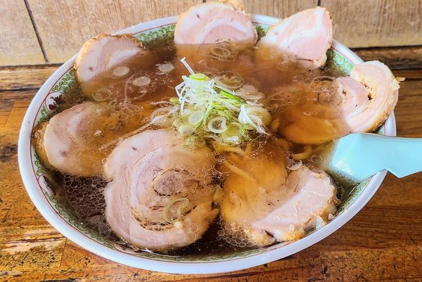 「チャーシューメン(大盛)」@手打ちラーメン 丸富の写真