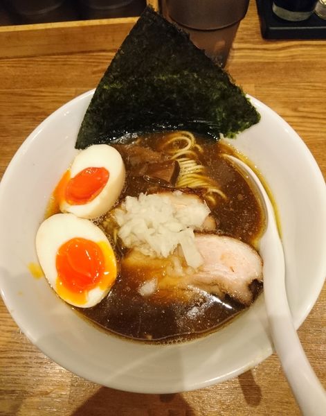 「限定 イカ煮干しそば」@麺処 青野の写真