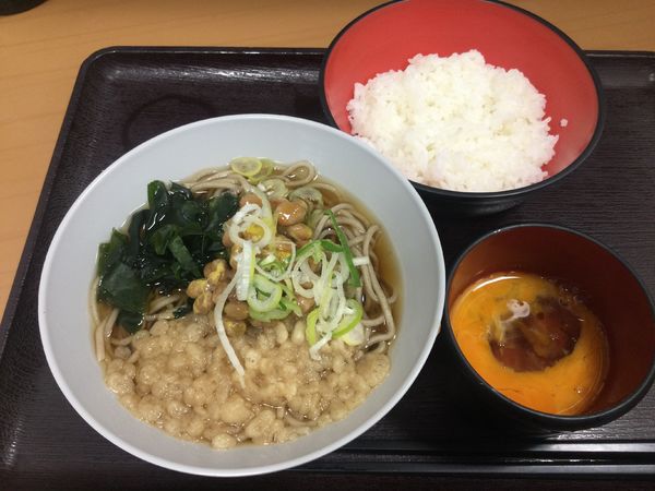 「朝納豆セット(¥330)」@名代 富士そば 神田店の写真