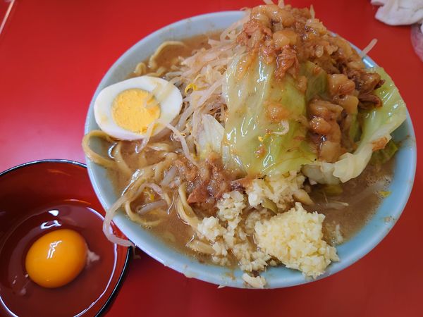 「富士丸ラーメン900円（ちょいヤサイ、ちょいアブラ、ニンニ）」@ラーメン富士丸 東浦和店の写真