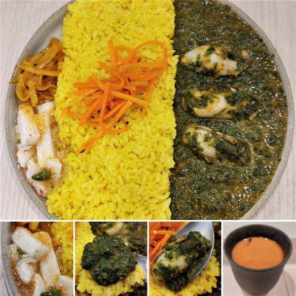 「生アオサと牡蠣カレー(限定)  1000円」@スパイスパレットの写真