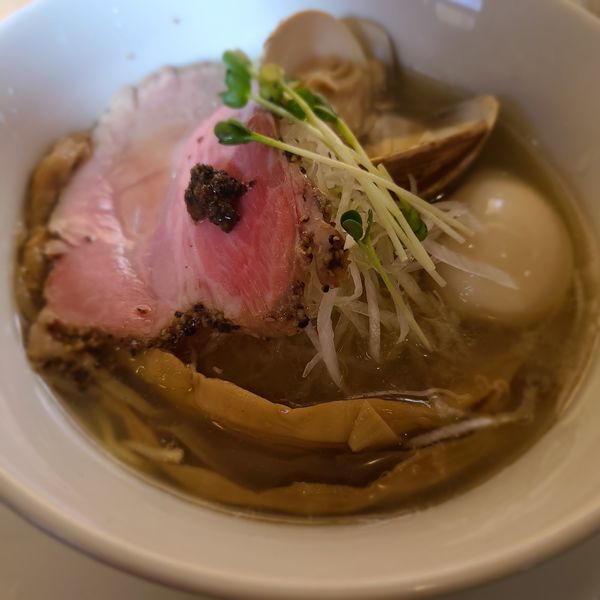 「味玉　蛤そば塩」@麺屋壱心の写真