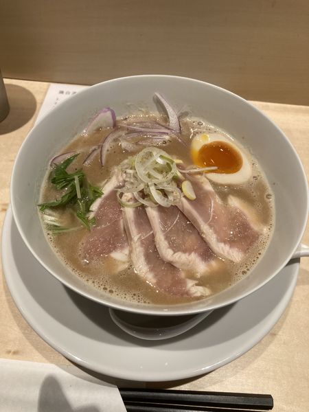「鶏白湯ラーメン（８８０円）」@鶏白湯ラーメン MUTSUKIの写真