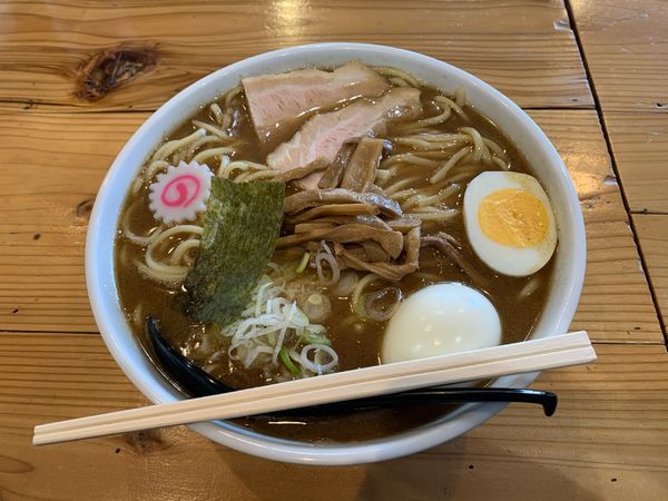 「中華そば＋ゆで卵」@東池袋大勝軒 昭島店の写真